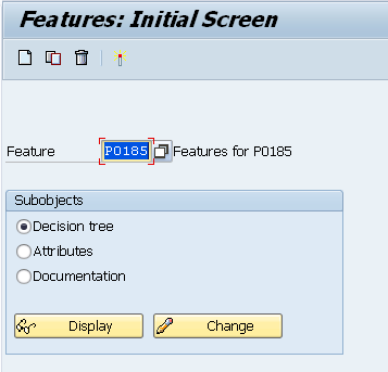 Initial Screen Of ‘Features’ Initial Screen Of ‘Features’