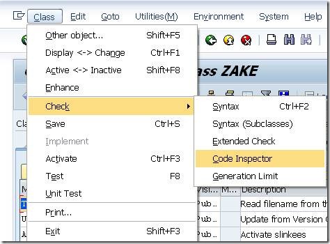 ABAP Class Code Inspector