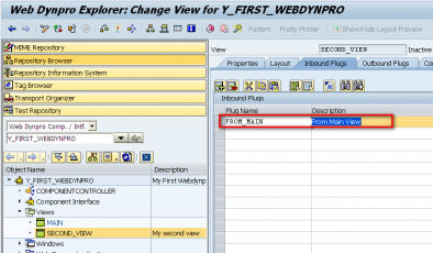How To Use Inbound And Outbound Plugs In SAP Web Dynpro ABAP Programs